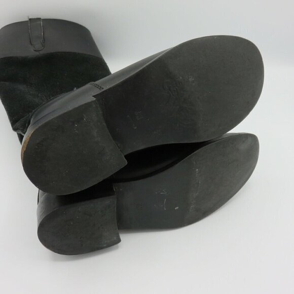 Steve Madden Womens 6 Ritte Leather Upper Black Winter Riding Boots Tall Shaft - Picture 11 of 11